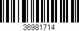 Código de barras (EAN, GTIN, SKU, ISBN): '36981714'