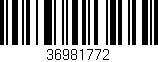 Código de barras (EAN, GTIN, SKU, ISBN): '36981772'
