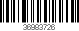 Código de barras (EAN, GTIN, SKU, ISBN): '36983726'