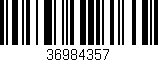 Código de barras (EAN, GTIN, SKU, ISBN): '36984357'
