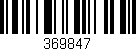 Código de barras (EAN, GTIN, SKU, ISBN): '369847'