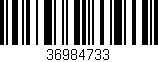 Código de barras (EAN, GTIN, SKU, ISBN): '36984733'