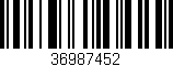 Código de barras (EAN, GTIN, SKU, ISBN): '36987452'