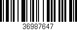 Código de barras (EAN, GTIN, SKU, ISBN): '36987647'