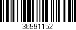 Código de barras (EAN, GTIN, SKU, ISBN): '36991152'