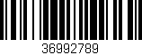 Código de barras (EAN, GTIN, SKU, ISBN): '36992789'