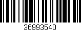 Código de barras (EAN, GTIN, SKU, ISBN): '36993540'