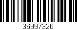 Código de barras (EAN, GTIN, SKU, ISBN): '36997326'