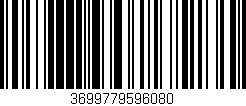 Código de barras (EAN, GTIN, SKU, ISBN): '3699779596080'