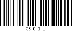 Código de barras (EAN, GTIN, SKU, ISBN): '36_0_0_U'