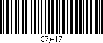 Código de barras (EAN, GTIN, SKU, ISBN): '37)-17'