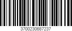 Código de barras (EAN, GTIN, SKU, ISBN): '3700230687237'