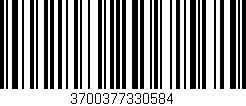 Código de barras (EAN, GTIN, SKU, ISBN): '3700377330584'