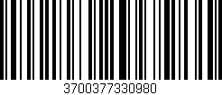 Código de barras (EAN, GTIN, SKU, ISBN): '3700377330980'