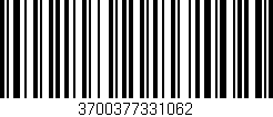 Código de barras (EAN, GTIN, SKU, ISBN): '3700377331062'