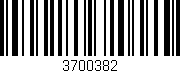 Código de barras (EAN, GTIN, SKU, ISBN): '3700382'