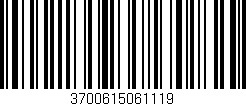 Código de barras (EAN, GTIN, SKU, ISBN): '3700615061119'