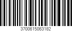 Código de barras (EAN, GTIN, SKU, ISBN): '3700615063182'