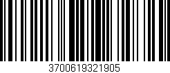 Código de barras (EAN, GTIN, SKU, ISBN): '3700619321905'