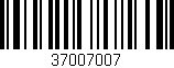 Código de barras (EAN, GTIN, SKU, ISBN): '37007007'