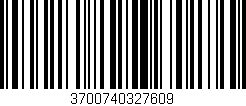 Código de barras (EAN, GTIN, SKU, ISBN): '3700740327609'