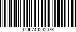 Código de barras (EAN, GTIN, SKU, ISBN): '3700740333976'