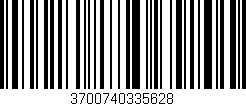Código de barras (EAN, GTIN, SKU, ISBN): '3700740335628'