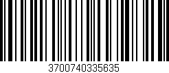 Código de barras (EAN, GTIN, SKU, ISBN): '3700740335635'