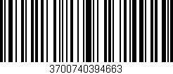 Código de barras (EAN, GTIN, SKU, ISBN): '3700740394663'