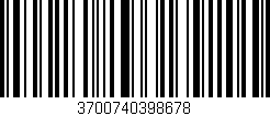 Código de barras (EAN, GTIN, SKU, ISBN): '3700740398678'