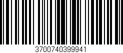 Código de barras (EAN, GTIN, SKU, ISBN): '3700740399941'