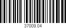 Código de barras (EAN, GTIN, SKU, ISBN): '37009.04'