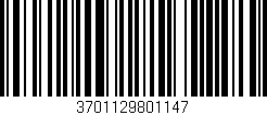 Código de barras (EAN, GTIN, SKU, ISBN): '3701129801147'