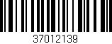 Código de barras (EAN, GTIN, SKU, ISBN): '37012139'