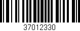 Código de barras (EAN, GTIN, SKU, ISBN): '37012330'
