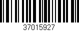 Código de barras (EAN, GTIN, SKU, ISBN): '37015927'