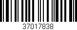 Código de barras (EAN, GTIN, SKU, ISBN): '37017838'