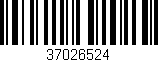 Código de barras (EAN, GTIN, SKU, ISBN): '37026524'