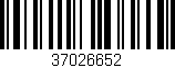 Código de barras (EAN, GTIN, SKU, ISBN): '37026652'