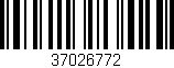 Código de barras (EAN, GTIN, SKU, ISBN): '37026772'