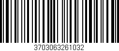 Código de barras (EAN, GTIN, SKU, ISBN): '3703063261032'