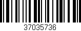 Código de barras (EAN, GTIN, SKU, ISBN): '37035736'
