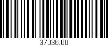 Código de barras (EAN, GTIN, SKU, ISBN): '37036.00'