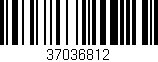Código de barras (EAN, GTIN, SKU, ISBN): '37036812'