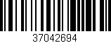 Código de barras (EAN, GTIN, SKU, ISBN): '37042694'