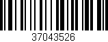 Código de barras (EAN, GTIN, SKU, ISBN): '37043526'