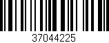 Código de barras (EAN, GTIN, SKU, ISBN): '37044225'