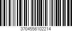 Código de barras (EAN, GTIN, SKU, ISBN): '3704556102214'