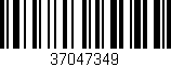 Código de barras (EAN, GTIN, SKU, ISBN): '37047349'