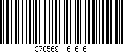 Código de barras (EAN, GTIN, SKU, ISBN): '3705691161616'